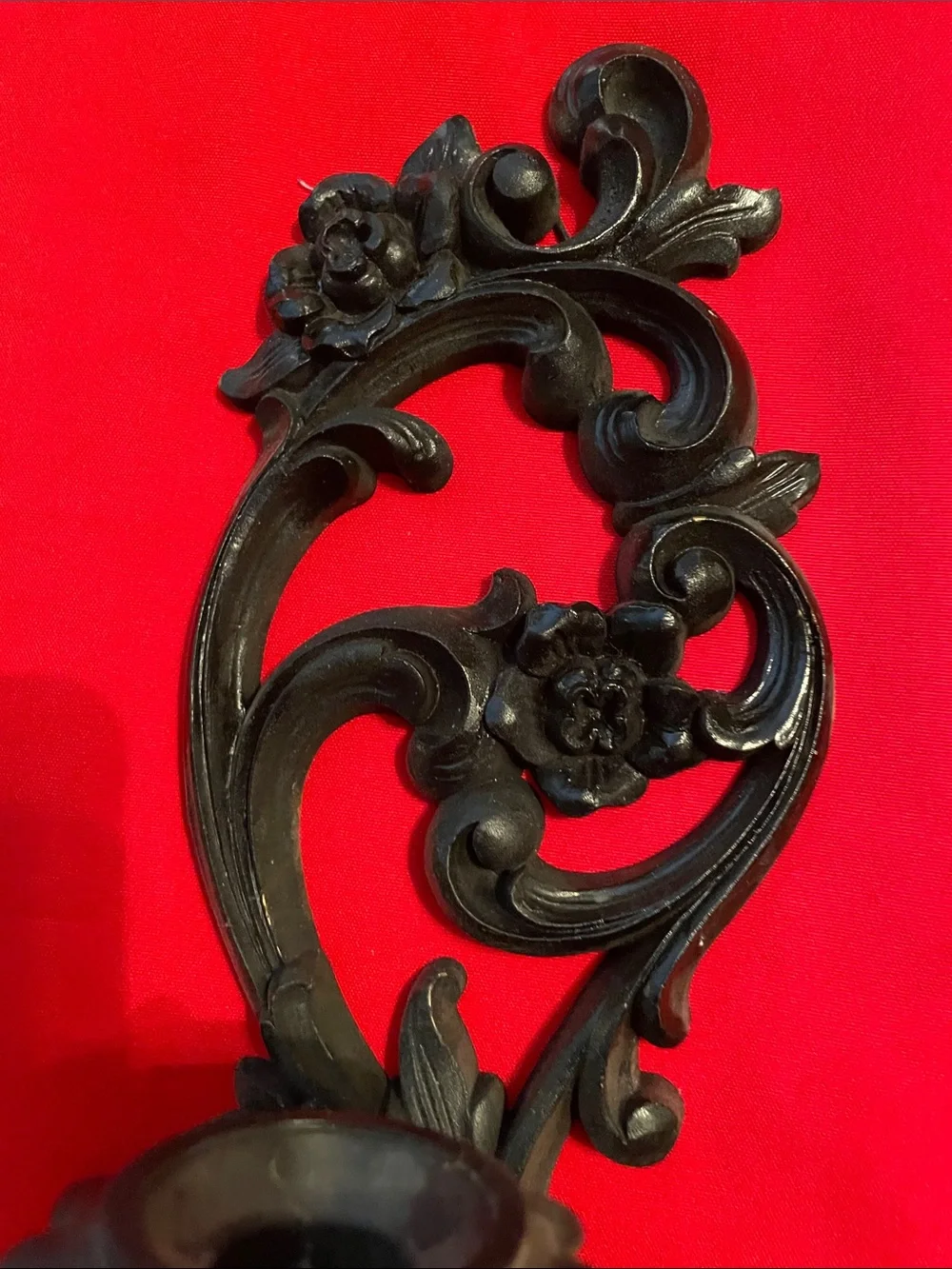 Homco finish scroll floral
